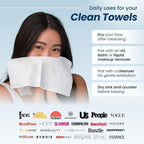 Clean Skin Club Clean Towels XL, 50 Count