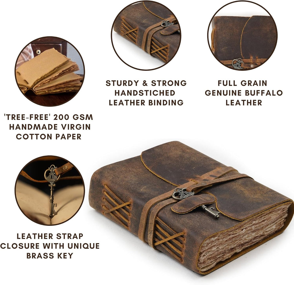 Vintage Handmade Leather Journal