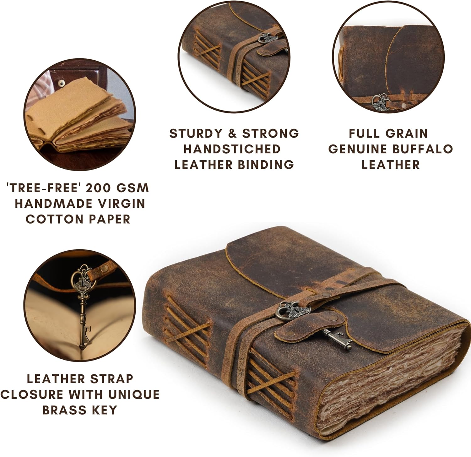 Vintage Handmade Leather Journal