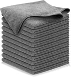 Microfiber Cleaning Cloth Grey - 12 Pcs